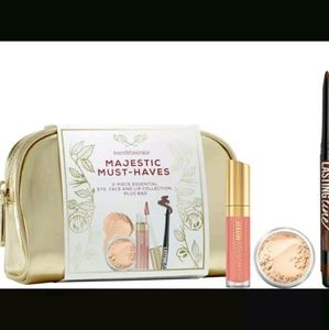 3PC BARE MINERALS EYE & LIPS & MINERAL VEIL & BAG*